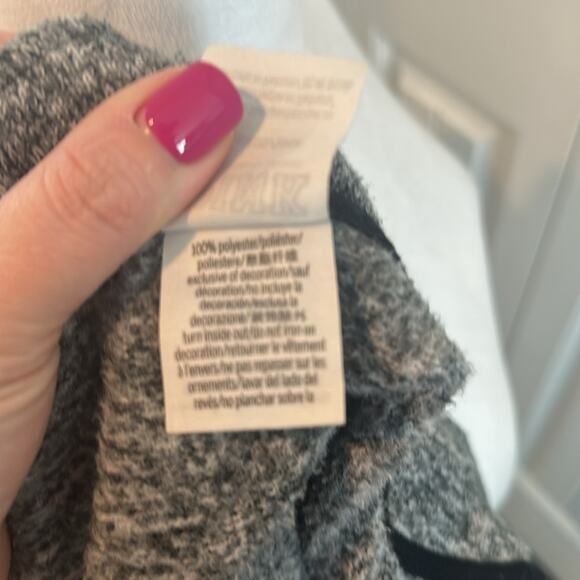 PINK by Victoria’s Secret Large Marled Gray Quarter Zip Pullover - Picture 9 of 10